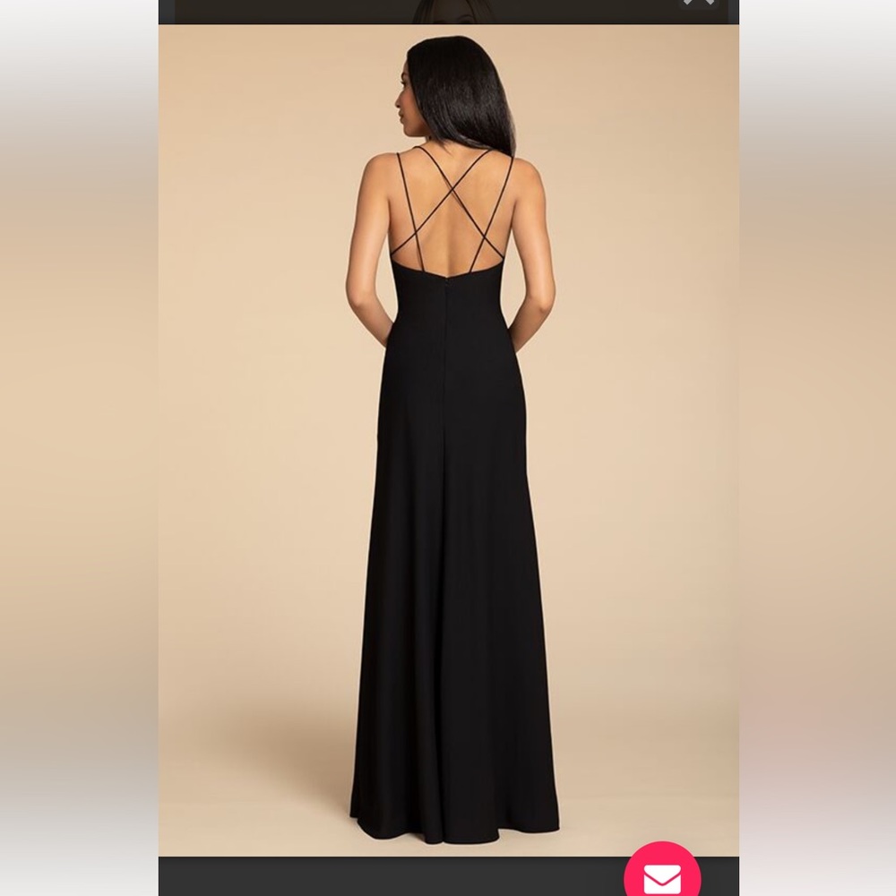 Hayley Paige Occasions STYLE 5901 Black bridesmaids dress - Picture 2 of 4